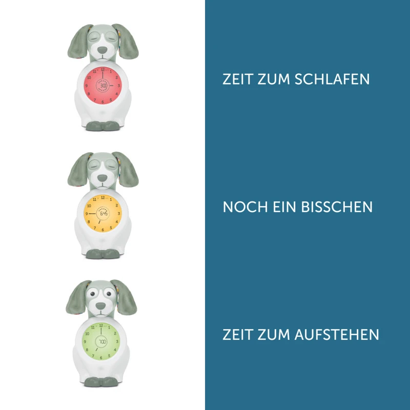 ZAZU DAVY Der Hund In Grün Schlaftrainer Mit Uhr Und Nachtlicht 3 ZAZU DAVY Der Hund In Grün Schlaftrainer Mit Uhr Und Nachtlicht – Bild 3