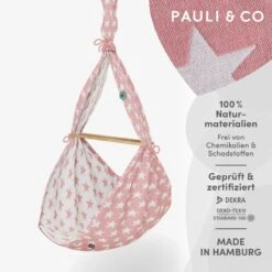 Premium Federwiege Sterne In Rosa