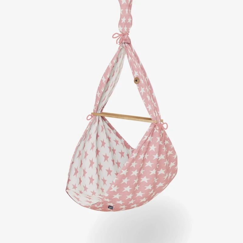 Premium Federwiege Sterne In Rosa 3 Premium Federwiege Sterne In Rosa – Bild 3