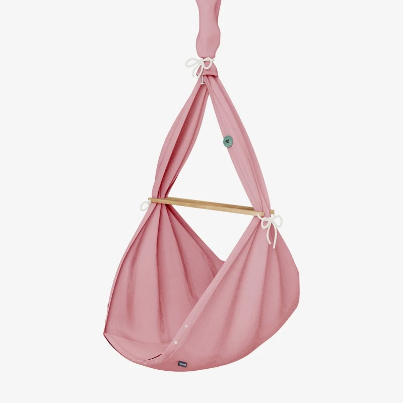 Premium Federwiege Natur In Rosa 3 Premium Federwiege Natur In Rosa – Bild 3