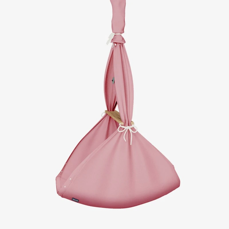 Premium Federwiege Natur In Rosa 4 Premium Federwiege Natur In Rosa – Bild 4