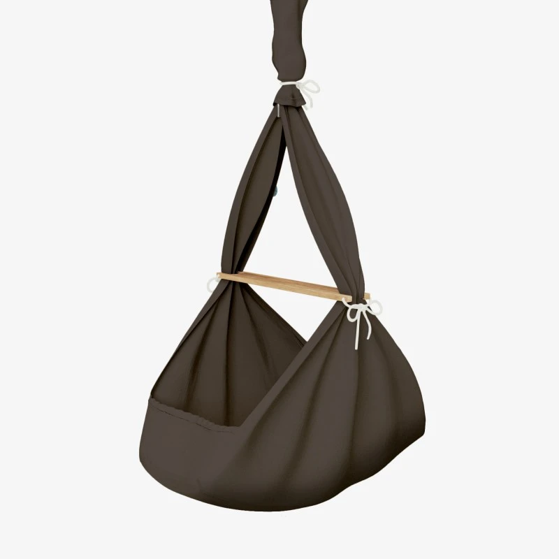 Premium Federwiege Natur In Walnuss 2 Premium Federwiege Natur In Walnuss – Bild 2