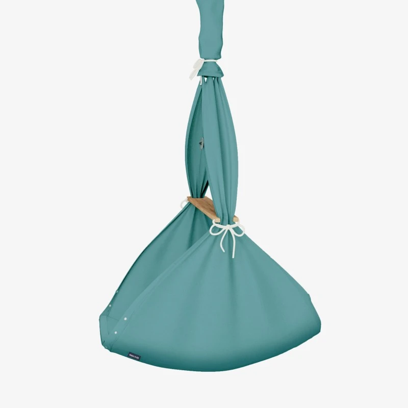 Premium Federwiege Natur In Turkis 4 Premium Federwiege Natur In Turkis – Bild 4