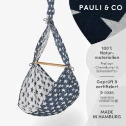 Premium Federwiege Sterne In Nachtblau