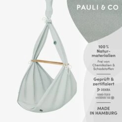 Premium Federwiege Natur In Hellblau