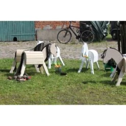 Kleines Spielpferd Pauline In Natur -Kinderwelt Angebote Store holzpferd pauline 2