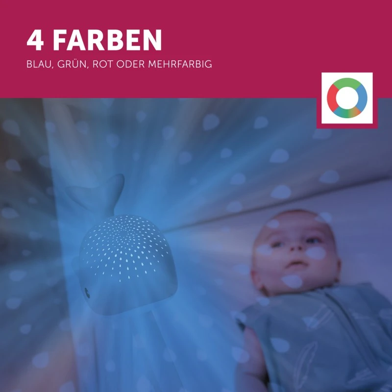 ZAZU Lichtprojektor Wally Der Wal In Blau 3 ZAZU Lichtprojektor Wally Der Wal In Blau – Bild 3