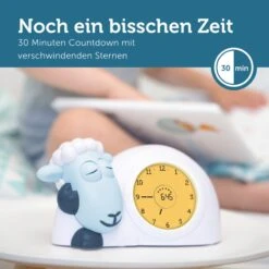 ZAZU Schlaftrainer Uhr Nachtlicht SAM In Blau -Kinderwelt Angebote Store schlaftrainer uhr nachtlicht sam in blau 20 3