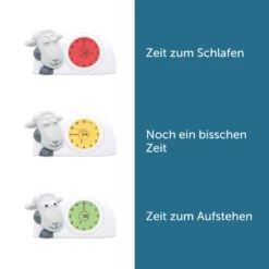 ZAZU Schlaftrainer Uhr Nachtlicht SAM In Grau -Kinderwelt Angebote Store schlaftrainer uhr nachtlicht sam in grau 20 5