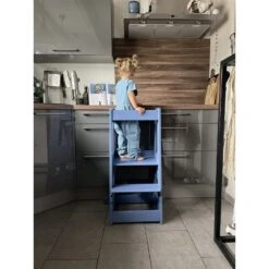 TiSsi Lernturm Felix In Buche Taubenblau -Kinderwelt Angebote Store tissi lernturm felix buche natur 18