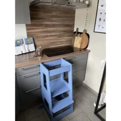 TiSsi Lernturm Felix In Buche Taubenblau -Kinderwelt Angebote Store tissi lernturm felix buche natur 19