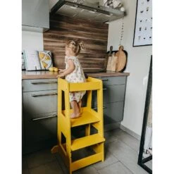 TiSsi Lernturm Felix In Buche Sunflower Gelb -Kinderwelt Angebote Store tissi lernturm felix buche natur 24