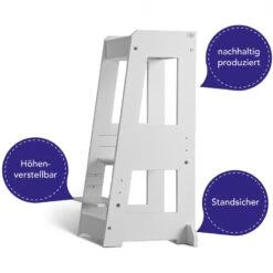 TiSsi Lernturm Felix In Buche Weiss -Kinderwelt Angebote Store tissi lernturm felix buche natur 30