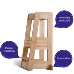 TiSsi Lernturm Felix In Eiche Natur 12 TiSsi Lernturm Felix In Eiche Natur -Kinderwelt Angebote Store tissi lernturm felix buche natur 42