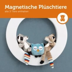 ZAZU Wandlicht Mit 3 Süßen Stofftieren -Kinderwelt Angebote Store wandlicht mit 3 suessen stofftieren 2